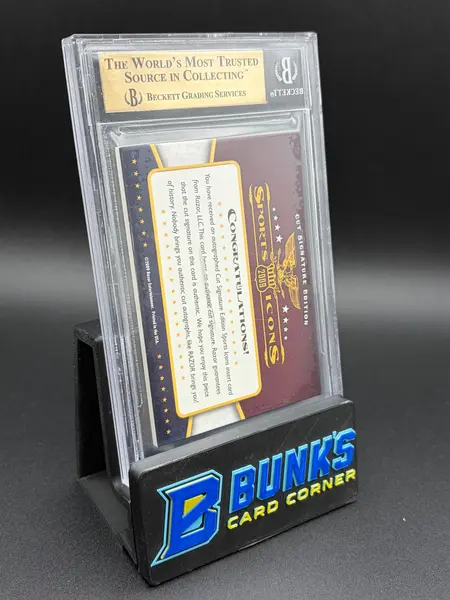 2009 Cool Papa Bell Razor Cut Signatures Sports Icon Edition Beckett 25/34