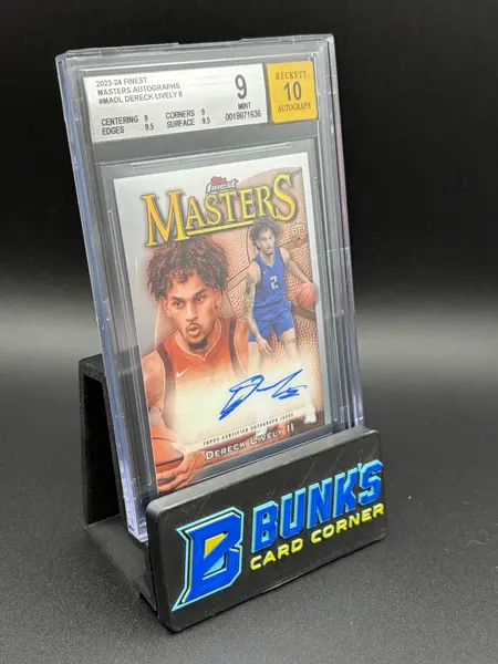 2023-24 Dereck Lively II Masters Autographs Beckett AU Auto 10 RC