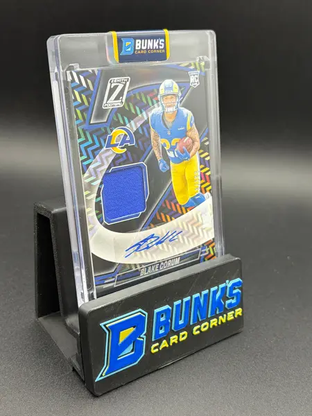2024 Blake Corum Zenith Panini Z-Jersey Auto Patch RC 118/199