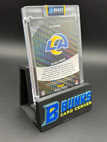 2024 Blake Corum Zenith Panini Z-Jersey Auto Patch RC 118/199