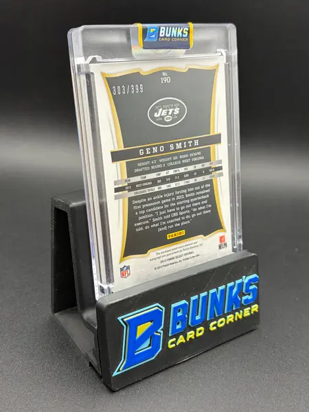 2013 Geno Smith Panini Select Patch Auto RC 303/399
