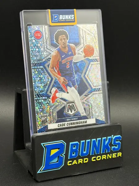 2021-22 Cade Cunningham Mosaic Panini Fast Break Blue & Silver RC