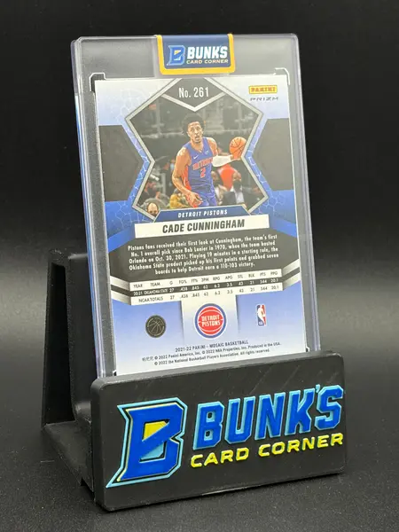 2021-22 Cade Cunningham Mosaic Panini Fast Break Blue & Silver RC