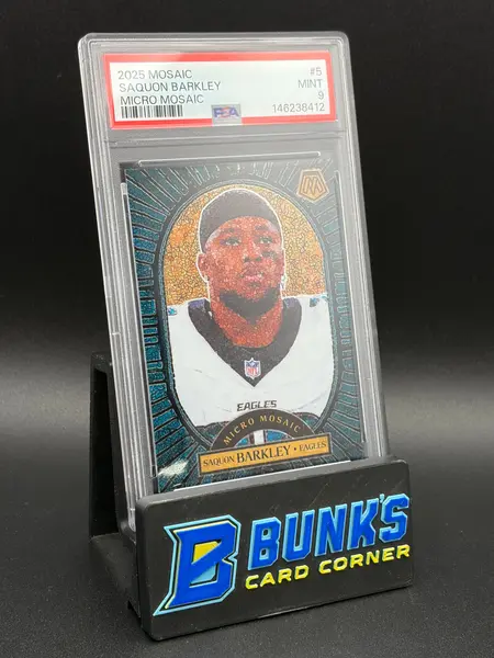 2025 Saquon Barkley Micro Mosaic PSA 9