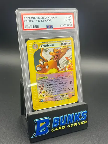 Charizard Reverse Holo E-Reader Skyridge PSA 6 on Fanatics Collect