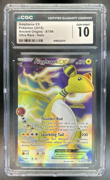 Ampharos XY Ancient Origins #87/98 CGC 10 Pop 4