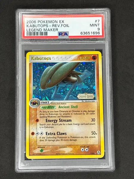 PSA 9 Kabutops Legend Maker Reverse Holo #7
