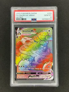 Snorlax VMax #206 Pokemon Sword & Shield Secret Rare PSA 10