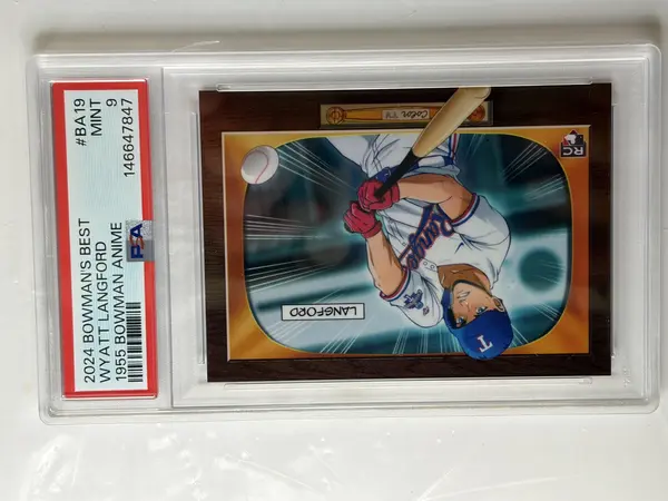 2024 Bowman's Best 1955 Bowman Anime #BA-19 Wyatt Langford Rangers