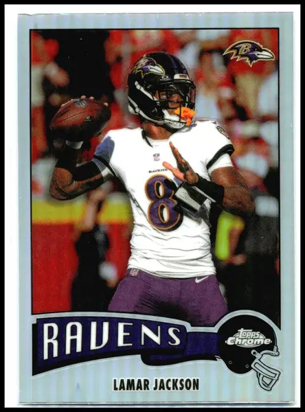2025 Topps Chrome Refractor #1975-3 lamar jackson