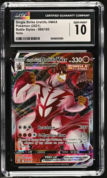2021 Battle Styles #086/163 Single Strike Urshifu VMAX CGC 10 Gem Mint