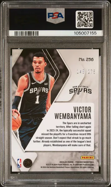 2023 Panini Phoenix Maroon Ice #256 Victor Wembanyama
