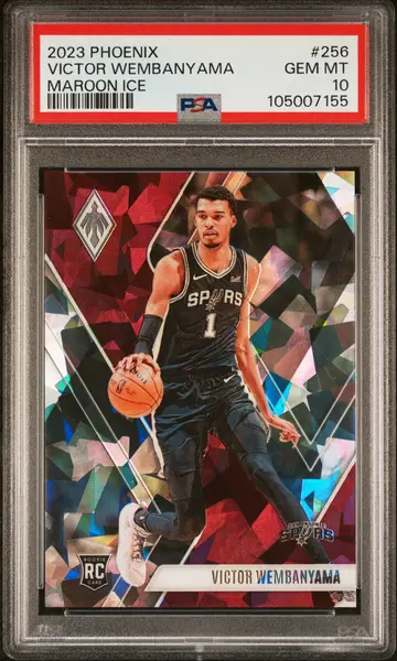 2023 Panini Phoenix Maroon Ice #256 Victor Wembanyama