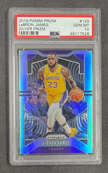 2019 Prizm LeBron James Silver #129 PSA 10 | Card Ladder