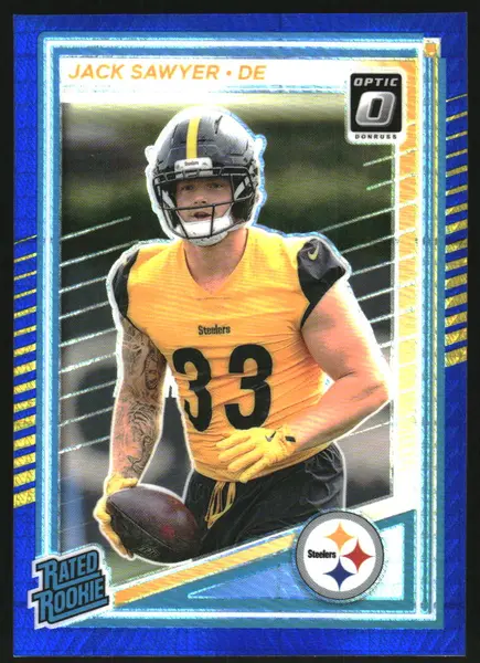 2025 Donruss Optic Blue Hyper #220 Jack Sawyer RR