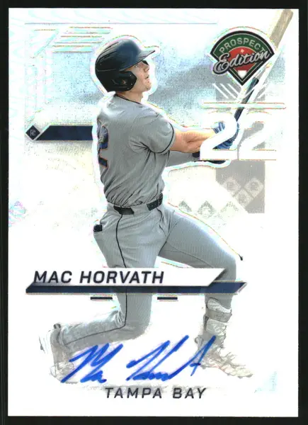 2025 Panini Prospect Edition Holo Prospect Ticket Signatures Prizms Silver #32 Mac Horvath Auto