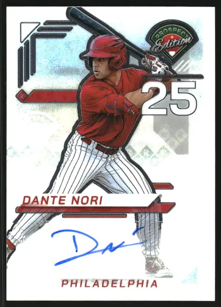 2025 Panini Prospect Edition Holo Prospect Ticket Signatures Prizms #192 Dante Nori Auto
