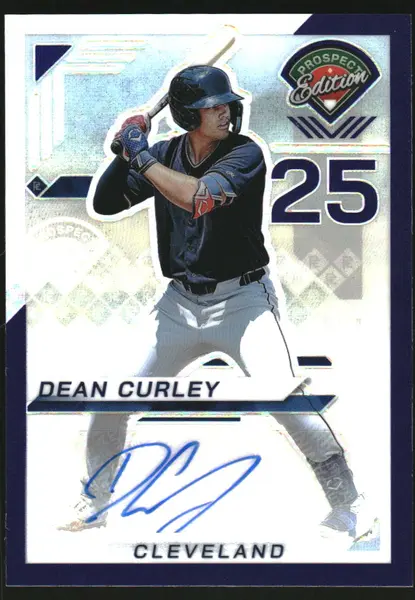 2025 Panini Prospect Edition Holo Prospect Ticket Signatures Prizms Purple #148 Dean Curley Auto /125