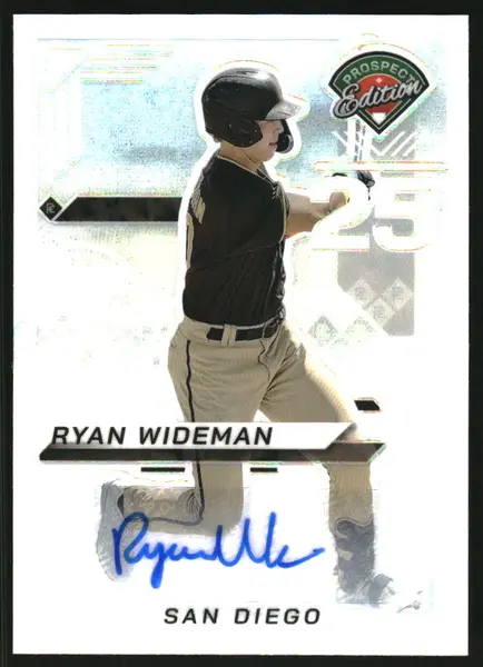 2025 Panini Prospect Edition Holo Prospect Ticket Signatures Prizms Silver #5 Ryan Wideman Auto