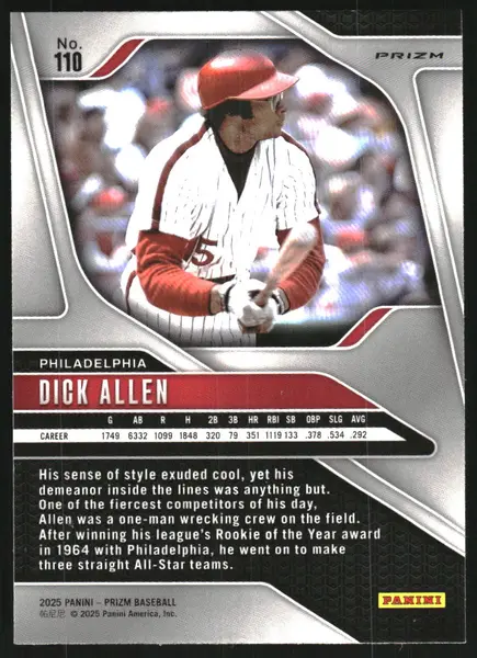 2025 Panini Prizm Prizms Silver #110 Dick Allen