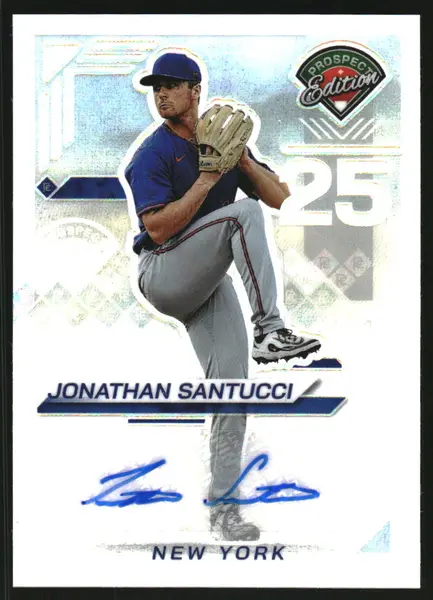 2025 Panini Prospect Edition Holo Prospect Ticket Signatures Prizms Silver #174 Jonathan Santucci Auto