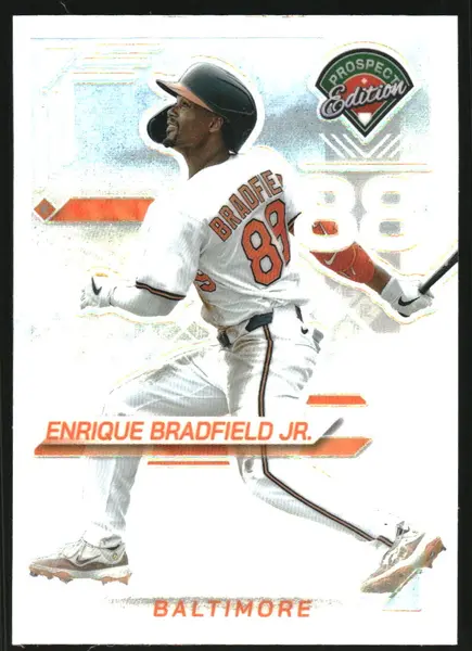 2025 Panini Prospect Edition Holo Prizms Silver #94 Enrique Bradfield Jr.