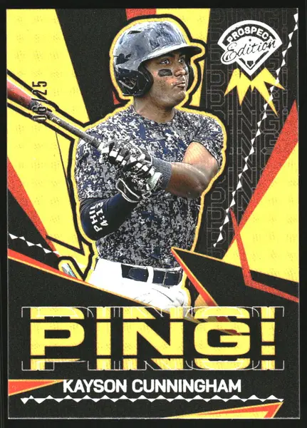 2025 Panini Prospect Edition Ping Silver #15 Kayson Cunningham /25