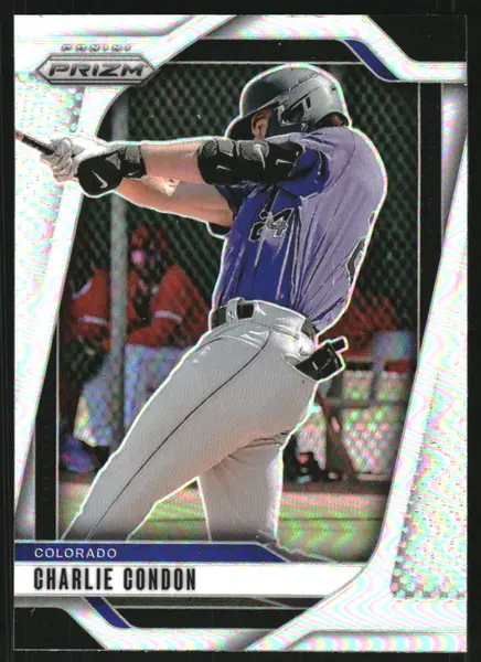 2025 Panini Prizm Prizms Silver #142 Charlie Condon