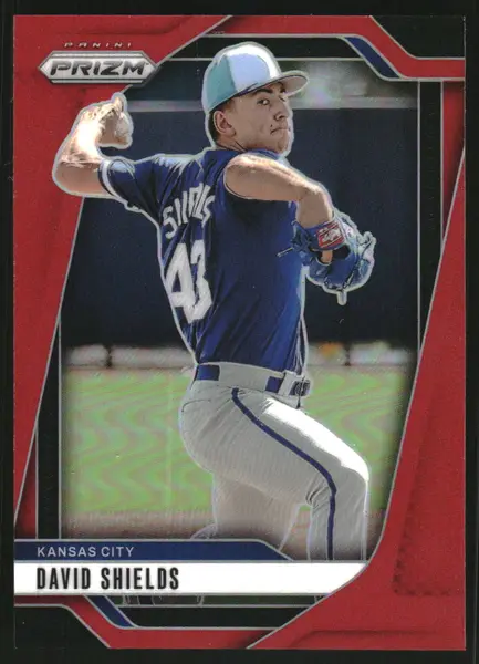 2025 Panini Prizm Prizms Red #270 David Shields /299