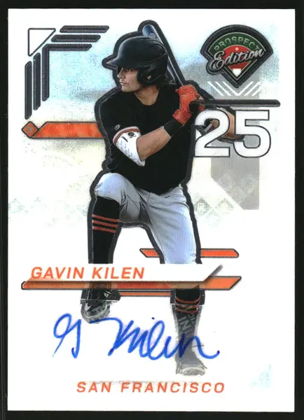 2025 Panini Prospect Edition Holo Prospect Ticket Signatures Prizms #176 Gavin Kilen Auto