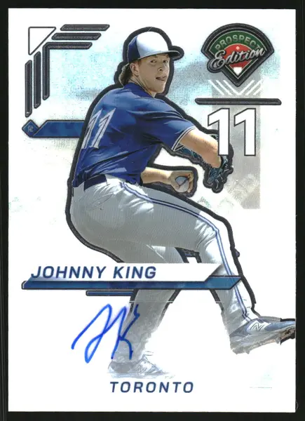 2025 Panini Prospect Edition Holo Prospect Ticket Signatures Prizms #78 Johnny King Auto