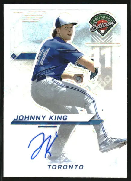 2025 Panini Prospect Edition Holo Prospect Ticket Signatures Prizms Silver #78 Johnny King Auto