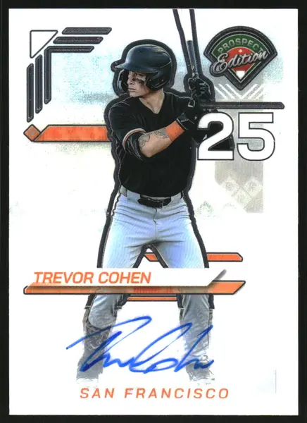 2025 Panini Prospect Edition Holo Prospect Ticket Signatures Prizms #3 Trevor Cohen Auto