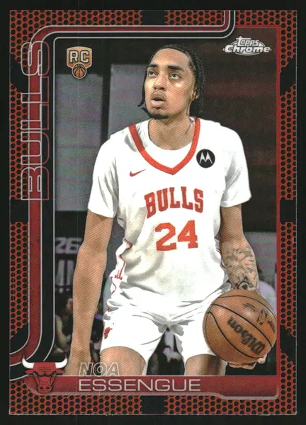 2025-26 Topps Chrome Basketball Refractors #262 Noa Essengue