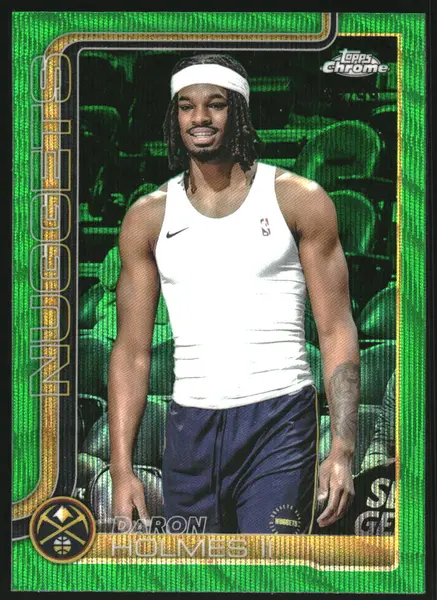 2025-26 Topps Chrome Green Wave Refractors #75 DaRon Holmes II /99