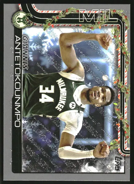 2025-26 Topps Holiday Glitter Holiday #H43 Giannis Antetokounmpo