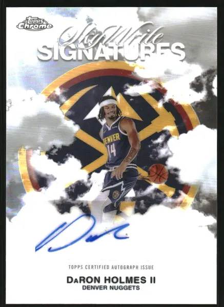 2025-26 Topps Chrome Sky Write Autographs Refractors #SWSDH DaRon Holmes II Auto