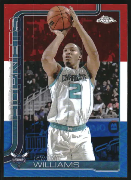 2025-26 Topps Chrome Red White and Blue Refractors #65 Grant Williams