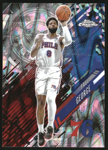 2025-26 Topps Chrome Go Time RayWave Refractors #GT15 Paul George