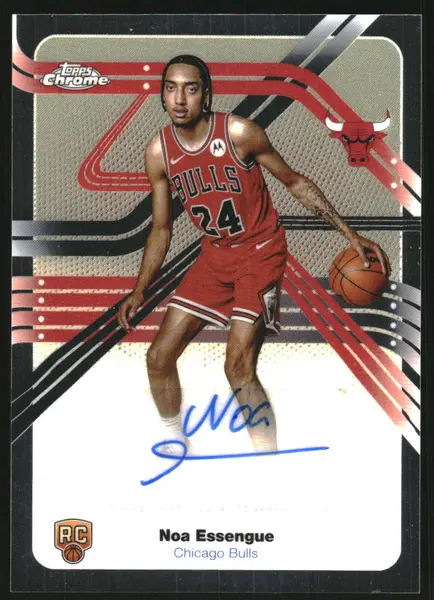 2025-26 Topps Chrome Next Stop Signatures #NSNE Noa Essengue Auto
