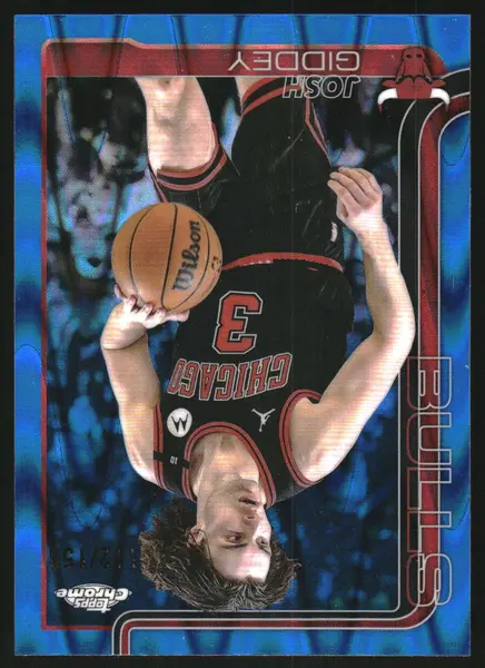 2025-26 Topps Chrome RayWave Blue Refractors #48 Josh Giddey /150