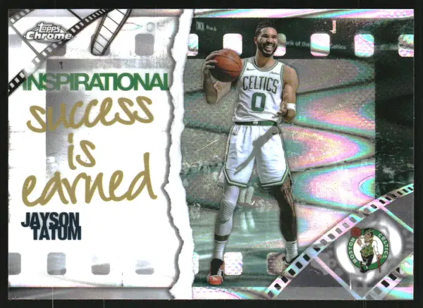 2025-26 Topps Chrome Inspirational RayWave Refractors #IP9 Jayson Tatum