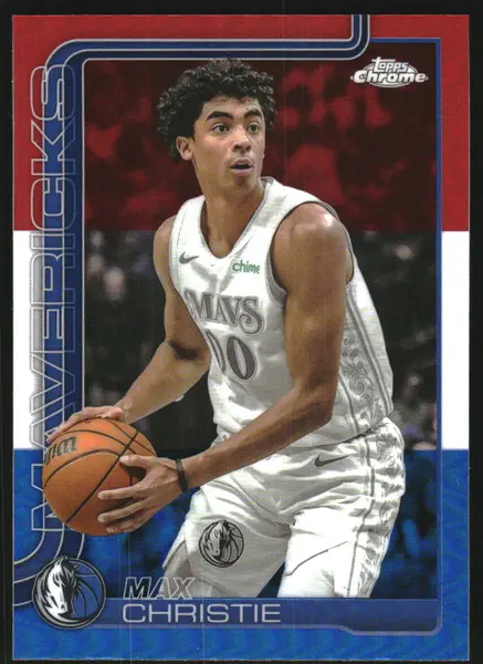 2025-26 Topps Chrome Red White and Blue Refractors #33 Max Christie