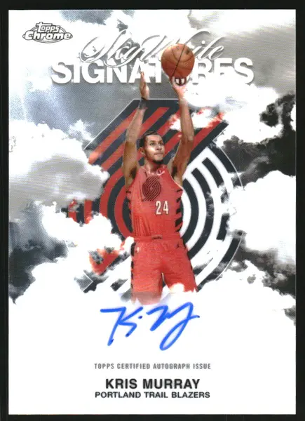 2025-26 Topps Chrome Sky Write Autographs #SWSKM Kris Murray Auto