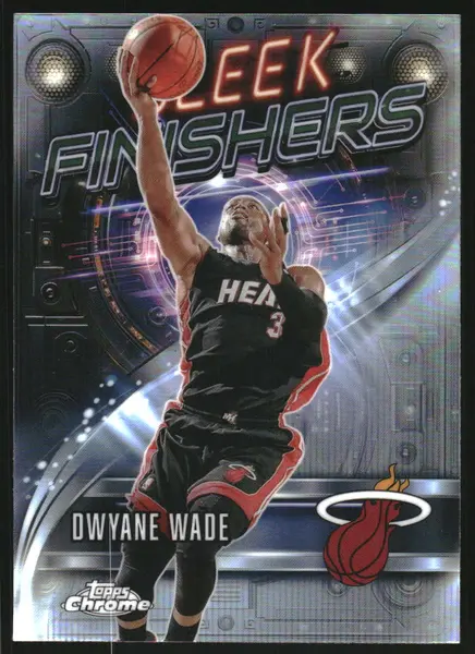 2025-26 Topps Chrome Sleek Finishers Refractors #SF12 Dwyane Wade