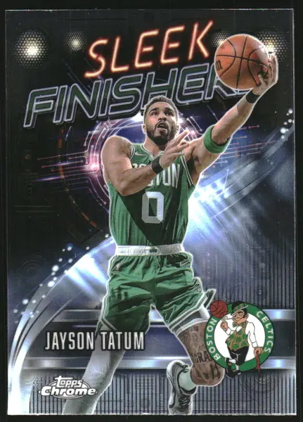 2025-26 Topps Chrome Sleek Finishers #SF5 Jayson Tatum