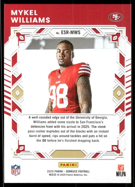 2025 Donruss The Elite Series Rookies #1 Mykel Williams