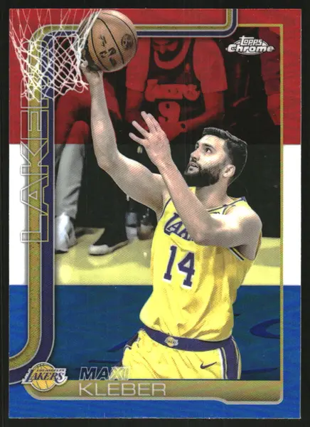 2025-26 Topps Chrome Red White and Blue Refractors #157 Maxi Kleber