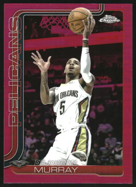 2025-26 Topps Chrome Magenta Refractors #186 Dejounte Murray /399