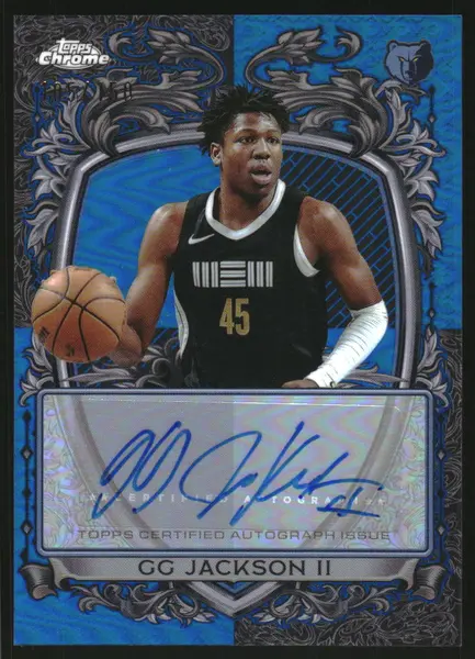 2025-26 Topps Chrome Signature Style Blue Refractors #SSGGJ GG Jackson II Auto /150